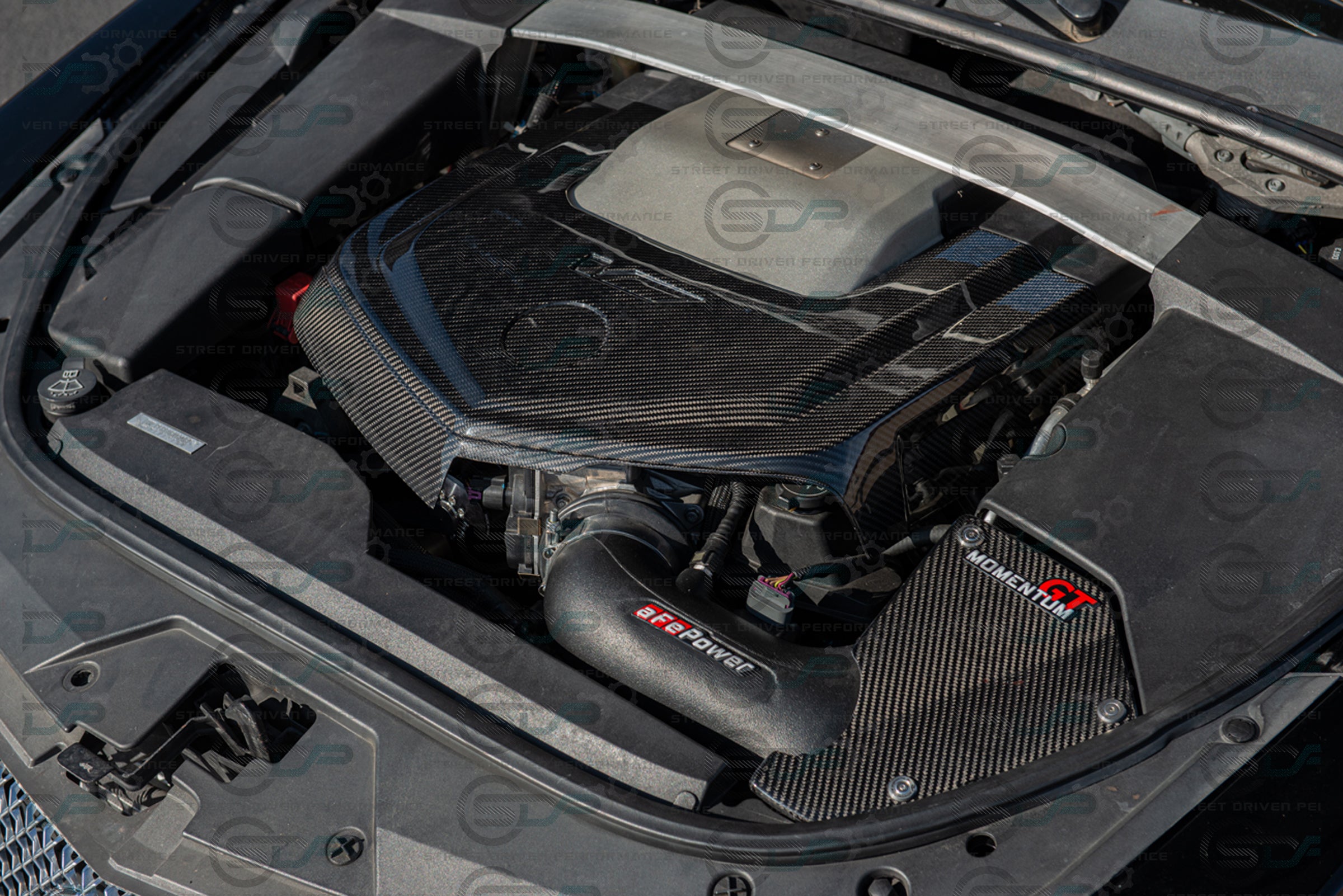 CTS-V V2 - Carbon Fiber Engine Cover for Chevrolet LSx LSA Supercharged engines using a CTS-V Lid